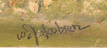 Oluf Wolmer Jakobsen "Old Ystad" and "Malmö Harbour".