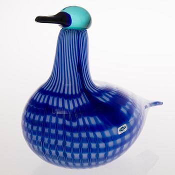 A Pro Arte glass bird signed Oiva Toikka Nuutajärvi Notsjö, 8/1989.