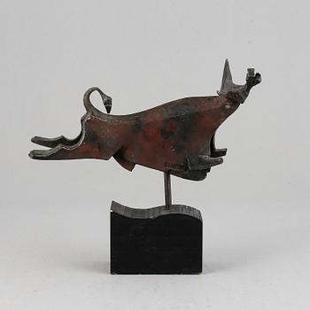 Lars Larsson, sculpture, iron, signed.