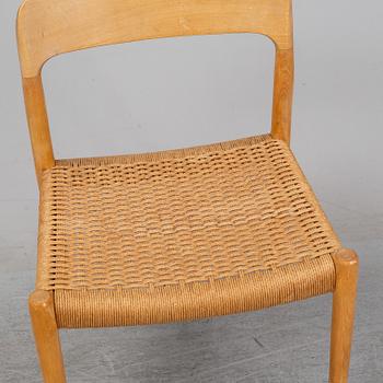 NIELS OTTO MØLLER, a beech chair, , J.L. Møllers Møbelfabrik, Denmark, 1960's.