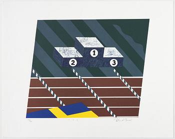 Mapp, 4 litografier,"5Th IAAF World Championships in Athletics Götebog 1995".