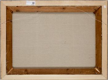 OKÄND KONSTNÄR, olja på duk, 1800-talets andra hälft. Signerad F Lund.