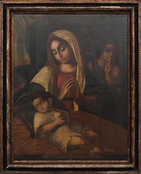 OIDENTIFIERAD KONSTNÄR, olja på duk, italiensk skola, 1700-tal.