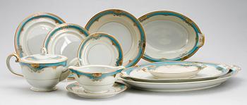 MATSERVIS, 56 del, porslin, 1900-talets första hälft.