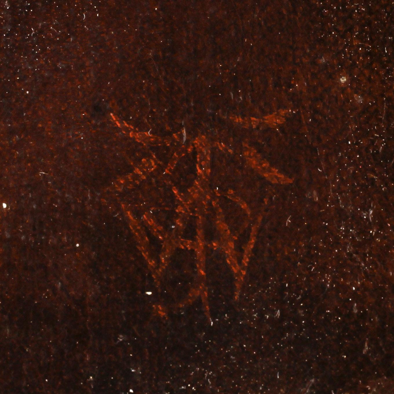 OKÄND KONSTNÄR, olja på duk, bär monogramsignatur, 1800-tal.