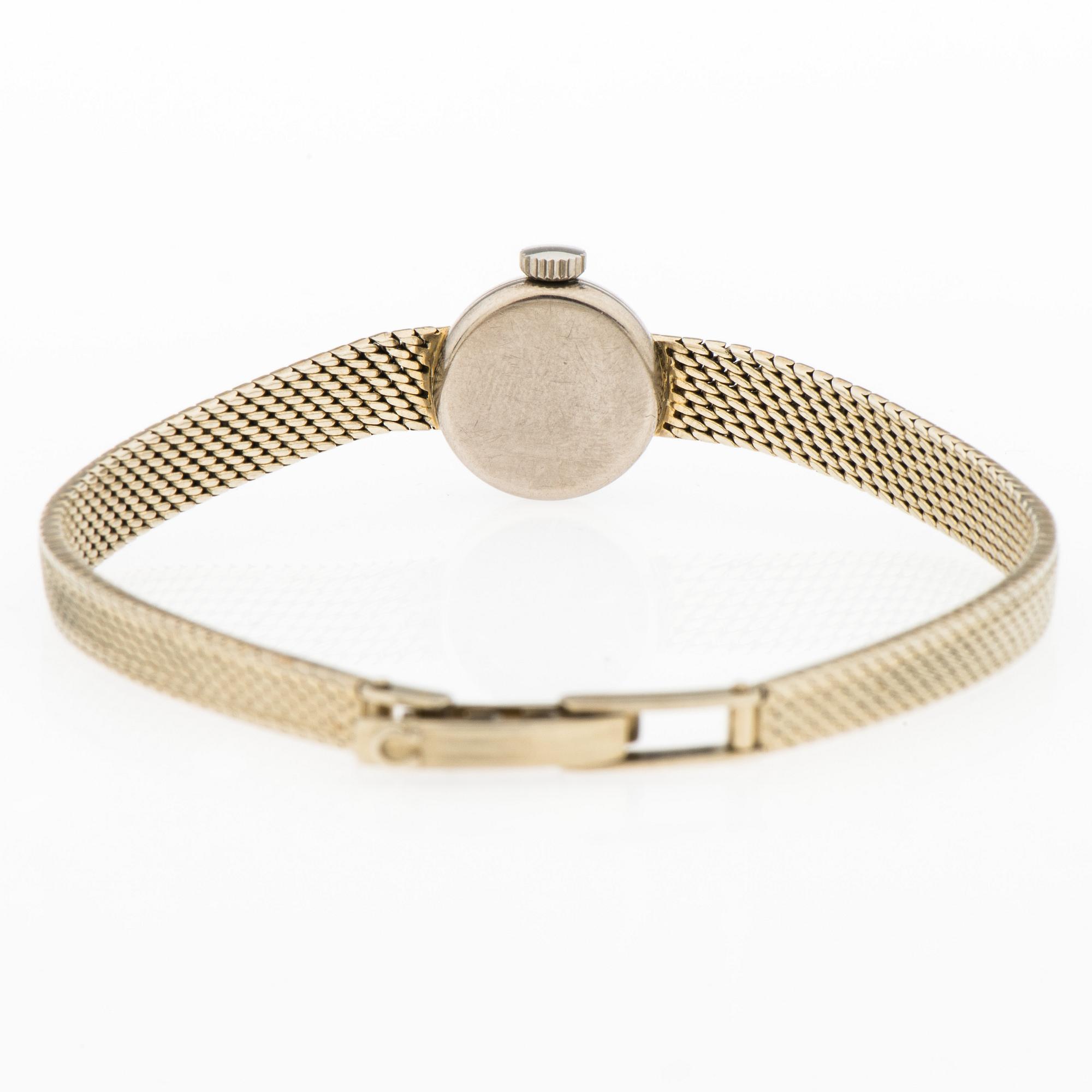 ARMBANDSUR, dam, Omega, vitt guld 18 K, totalvikt 24 g.