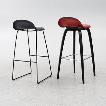 Three + one '3D' bar chairs, Gubi, Denmark.