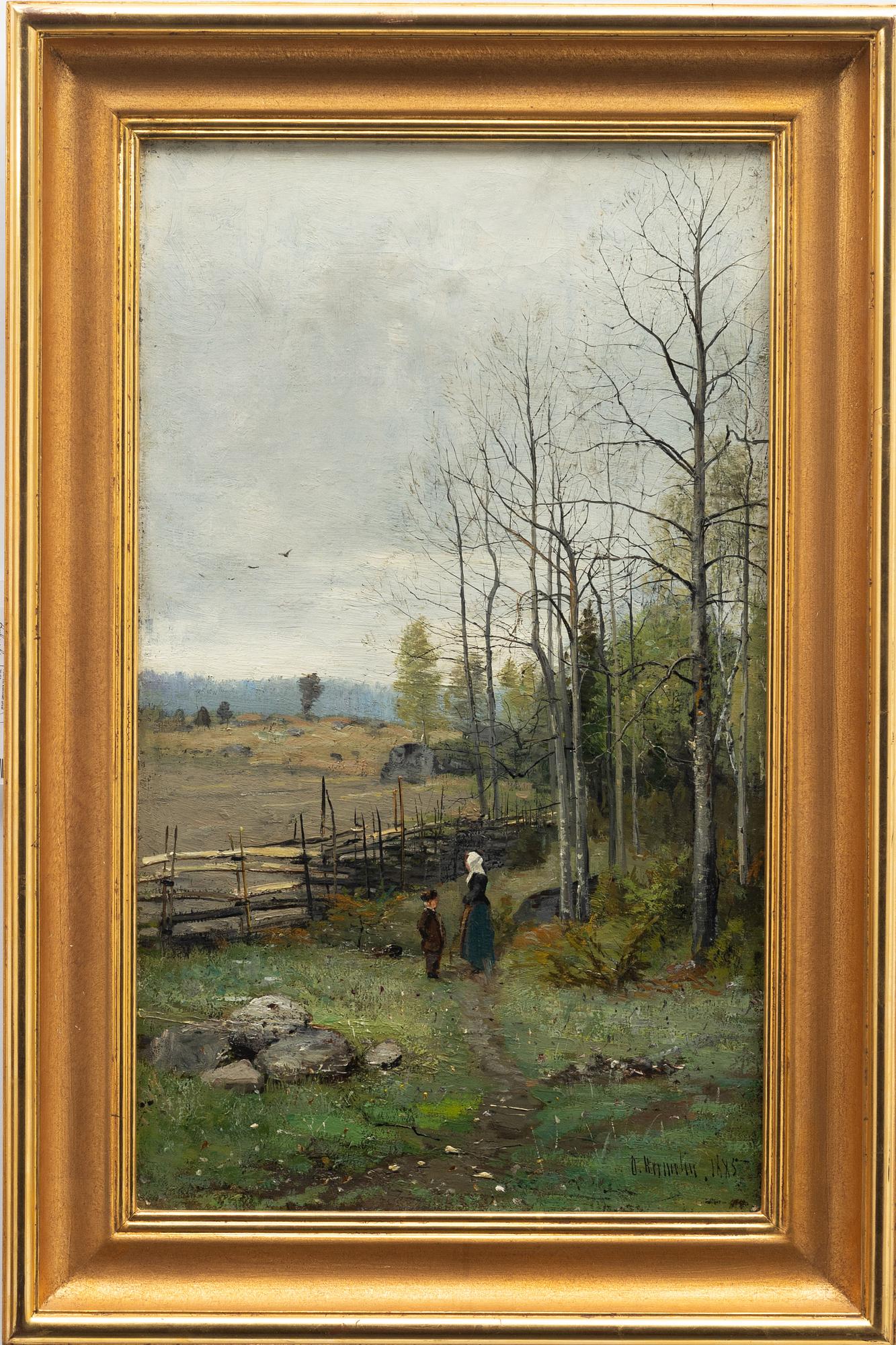 Olof Hermelin, Stroll in an autumn landscape.