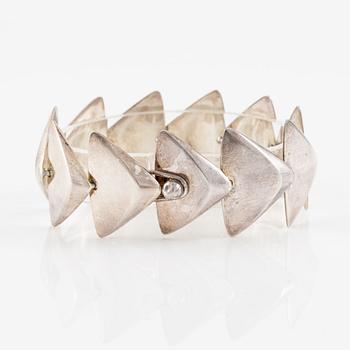 Hans Hansen, necklace and bracelet, sterling silver, Denmark.