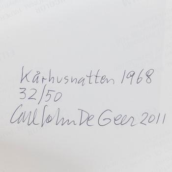 CARL JOHAN DE GEER, photograph, signed Carl Johan De geer, dated 2011 and numbered 32/50 on verso.