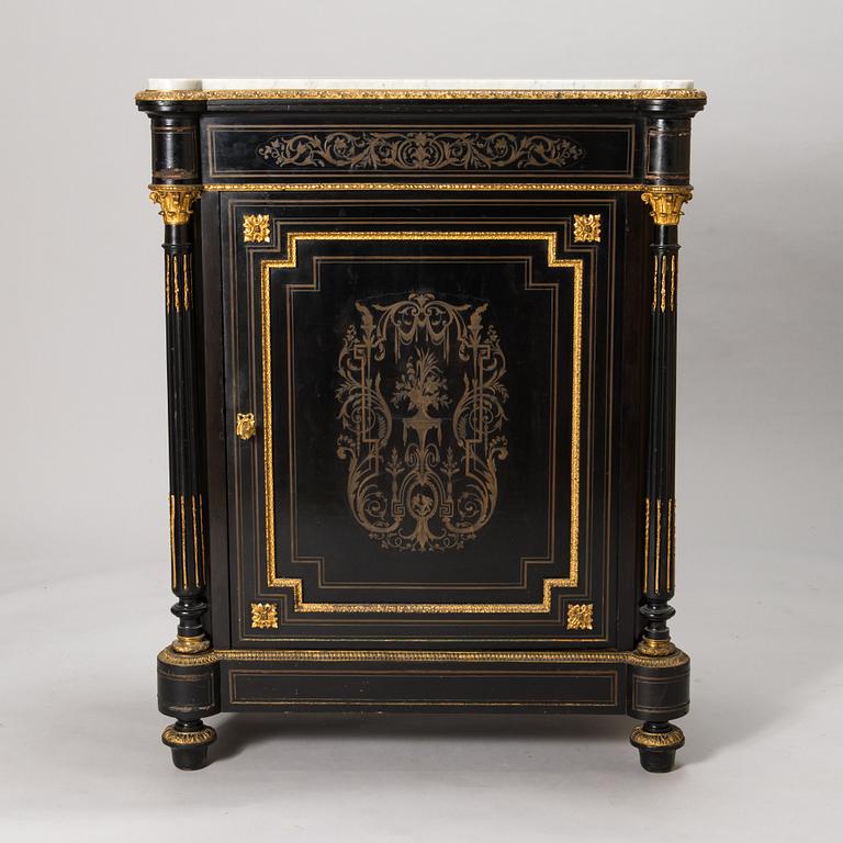 Kaappi / senkki, Boulle-tyyli, 1800-luvun loppua.