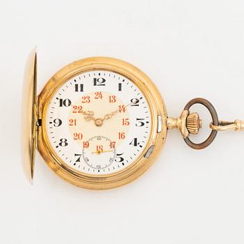 Pocket watch, hunter, 51 mm.