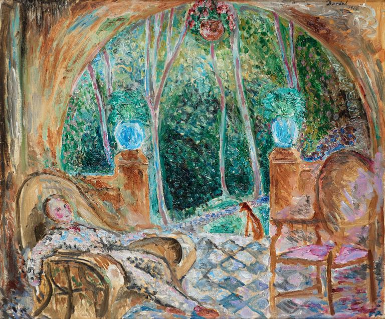 Nils von Dardel, "I loggian på Hildesborg/På verandan".