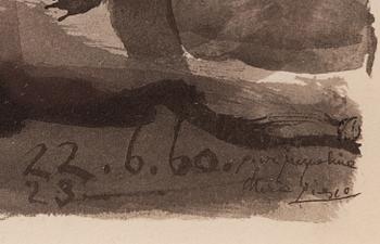 Pablo Picasso, efter, pochoir, signerad i trycket och numrerad 261/500.