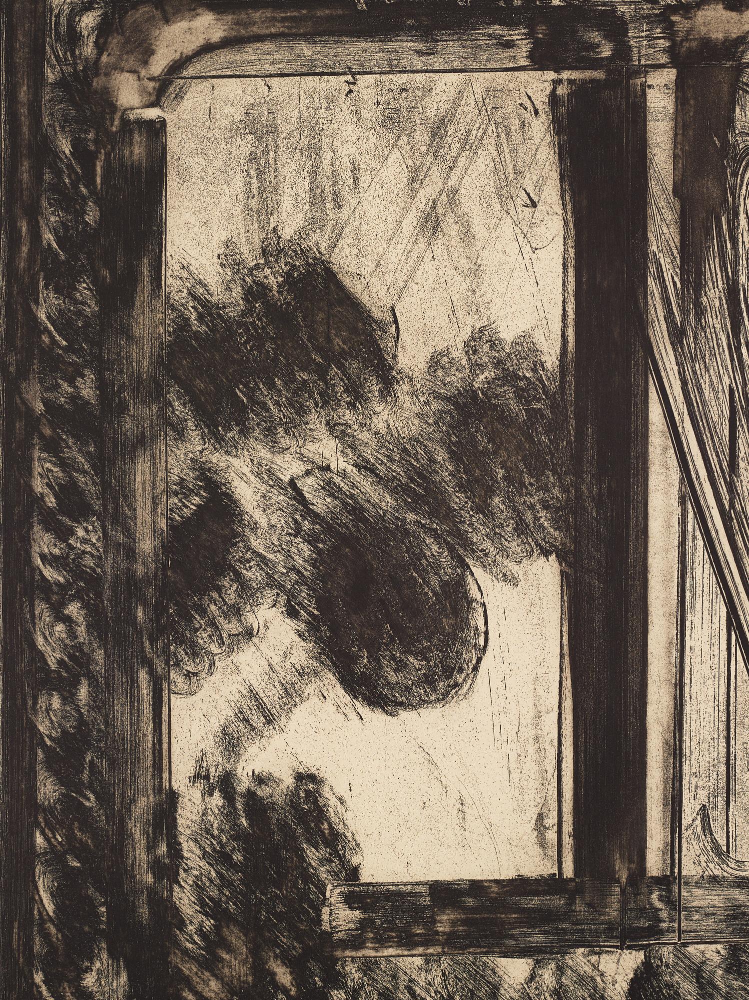 Howard Hodgkin, etsning. Signerad och numrerad 96/100. Daterad -79.