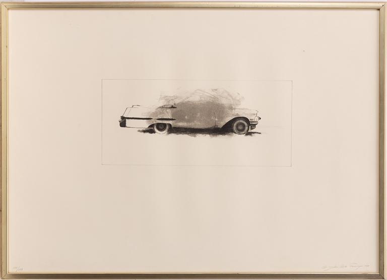 John-E Franzén, 4 lithographs from the suite “The White Cadillac”.