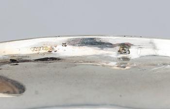 SOCKERSKRIN, silver, 1900-talets första hälft. Vikt ca 231 g.