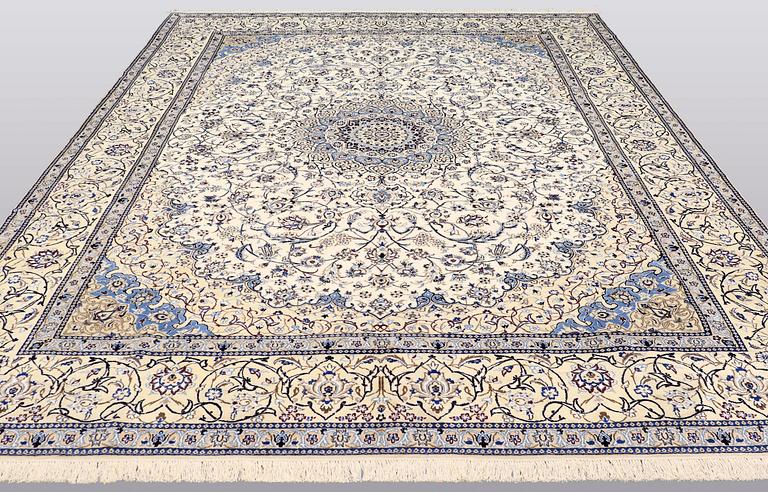 A carpet, Nain part silk s.k 9LAA, ca  417 x 287 cm.