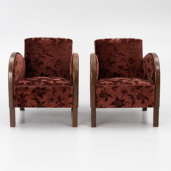Fåtöljer, ett par, Art Deco, 1920-tal.
