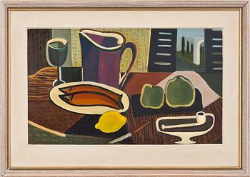 ERIC NILSSON, olja på pannå, signerad.