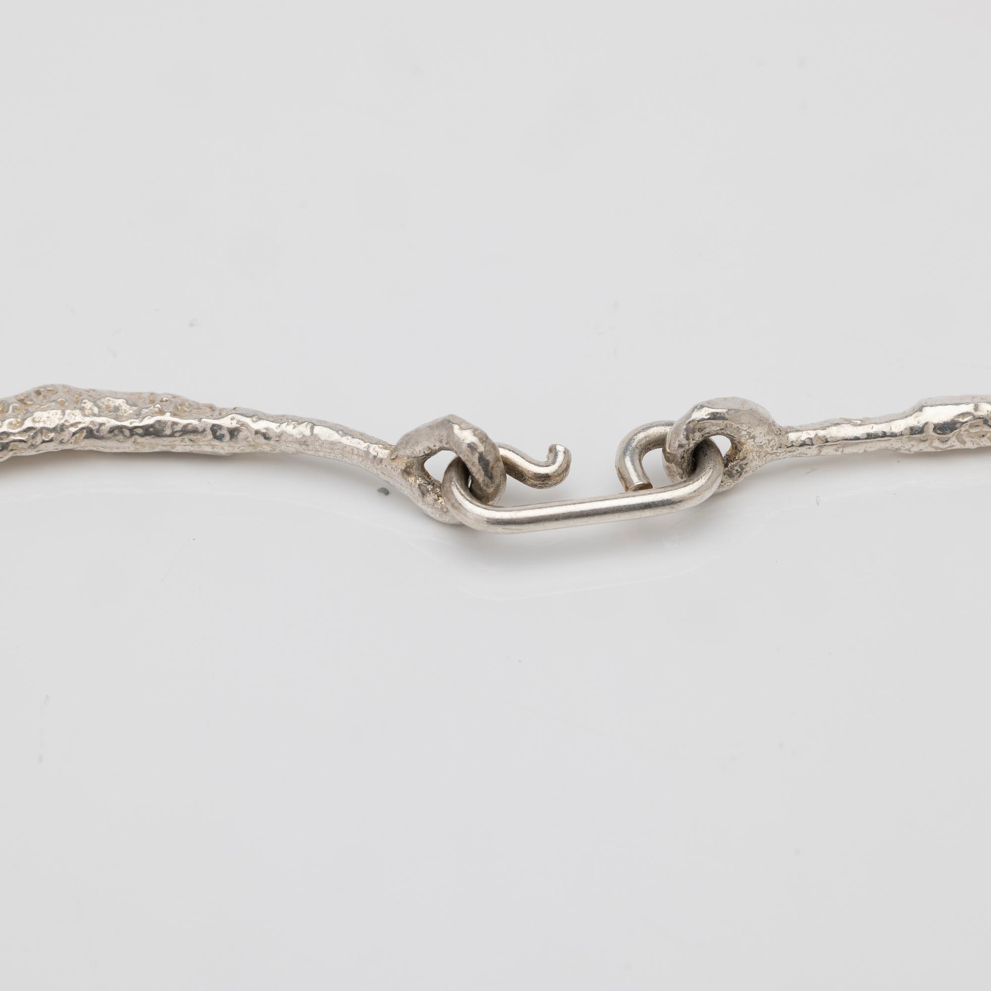 Theresia Hvorslev, Silver necklace, MEMA Lidköping 1974-1975.