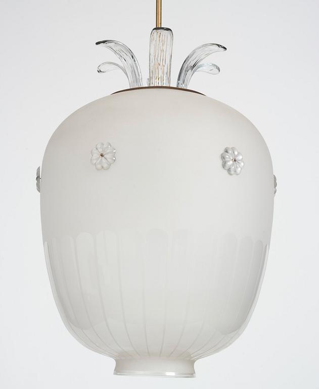 Harald Notini, taklampa, modell "11553", Arvid Böhlmarks Lampfabrik, 1940-tal.