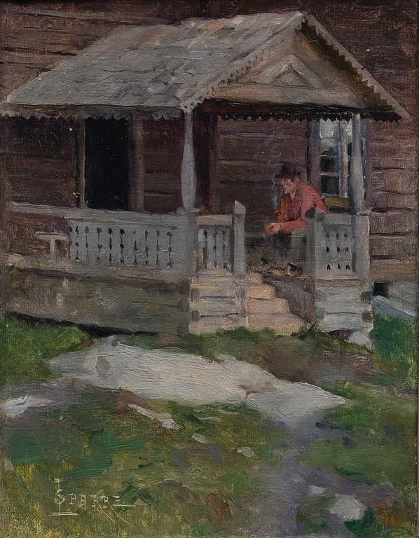 LOUIS SPARRE, oil on canvas, signed.