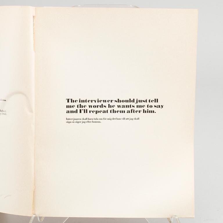 Exhibition catalogue Andy Warhol Moderna Museet, Stockholm, 1968.