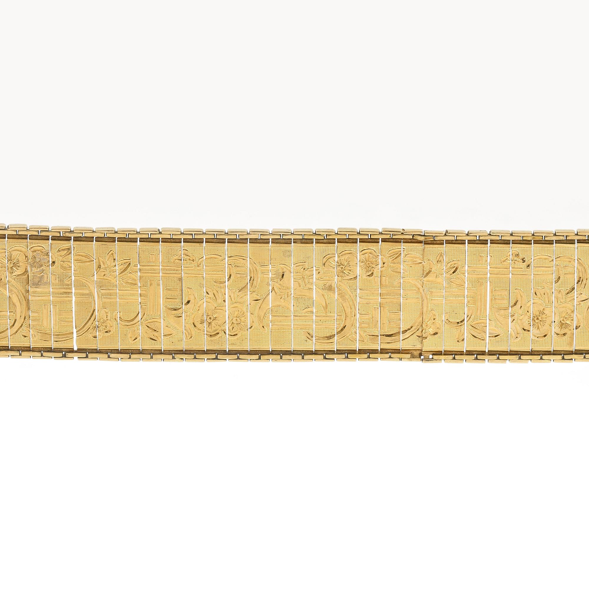 ARMBAND, 18K guld, 32,76 gram.