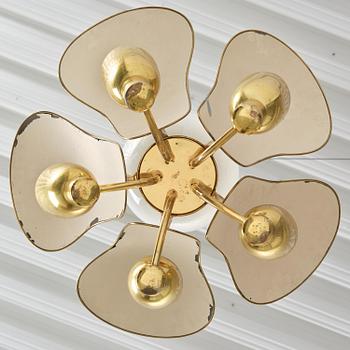 Carl-Axel Acking, a rare ceiling lamp model 982, Bröderna Malmströms Metallvarufabrik, Malmö, 1950s.
