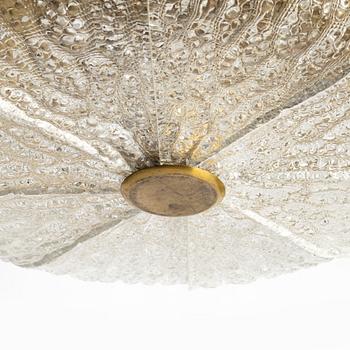 Carl Fagerlund, A Swedish Orrefors glass chandalier, mid 20th century.