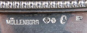 SOCKERSKÅL, silver, empirestil, Möllenborg, 1913, Stockholm.