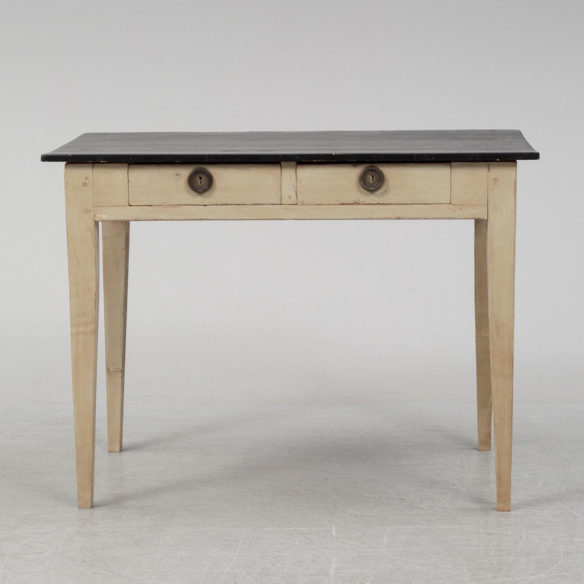A first half of the 19th Century painted table.