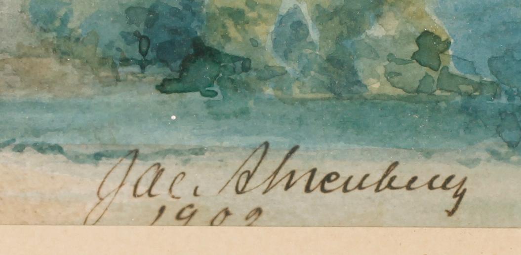 JOHAN JACOB AHRENBERG, akvarell, sign och dat 1903.