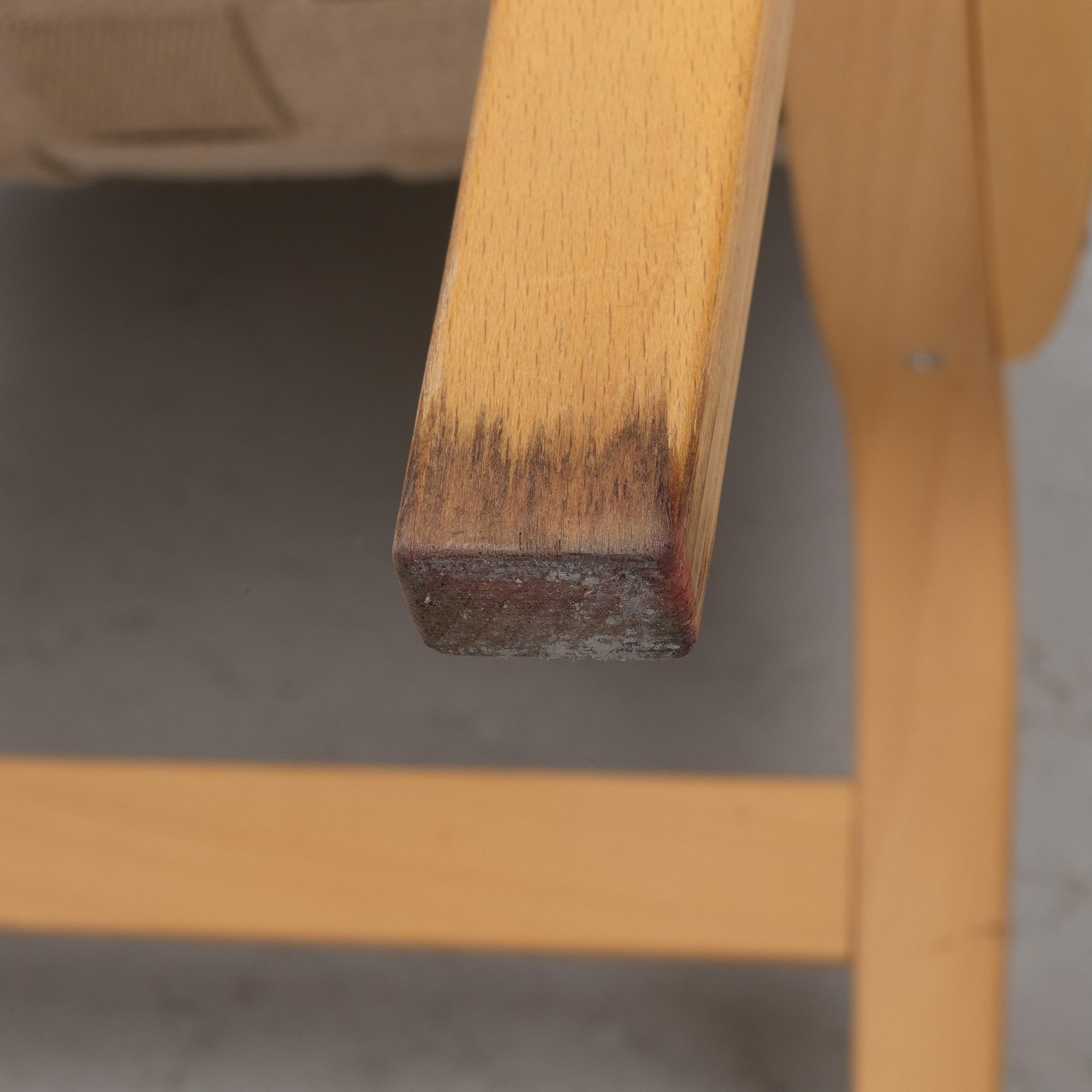 Bruno Mathsson, armchairs, 3 pcs, "Eva", Dux, late 20th century.