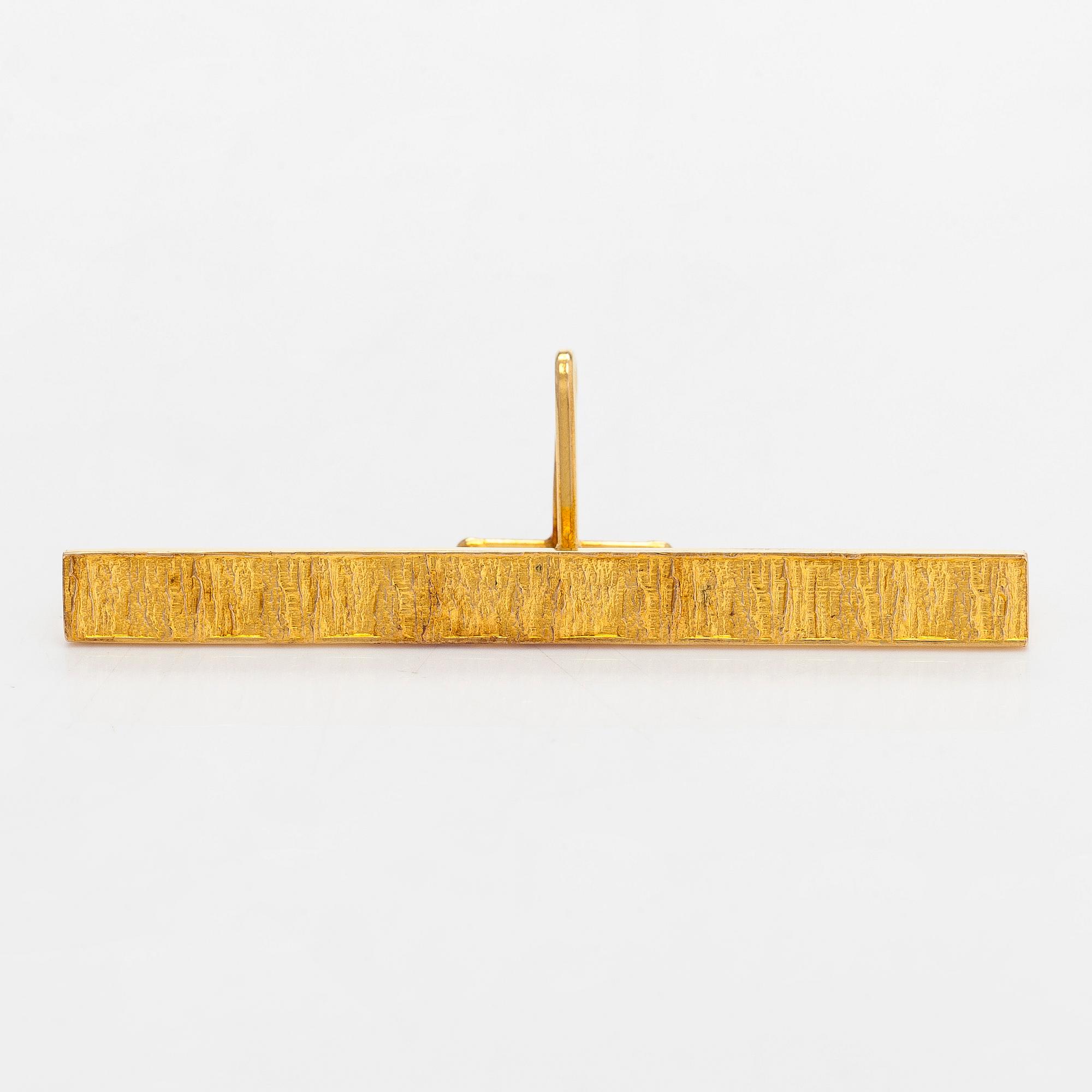 Björn Weckström, slipsnål, 14K guld, Lapponia 1966.