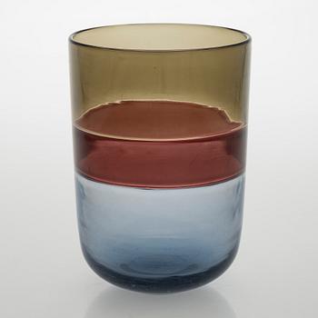 Tapio Wirkkala, vas, glas, signerad Venini Italia.