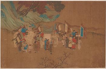 A Chinese album with paintings of Envoys Presenting Tribute  职贡图(Zhigong tu), probably 17thCentury, after an old master.