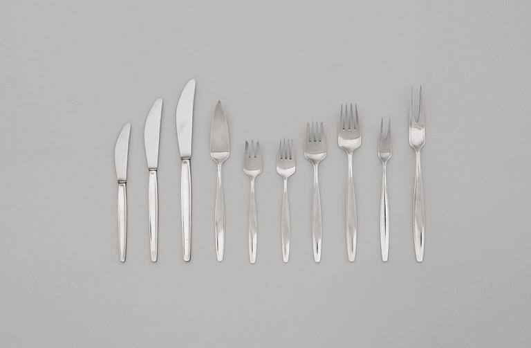 TIAS ECKHOFF, bestickuppsättning "Cypress", 168 delar, Georg Jensen, Köpenhamn efter 1952.