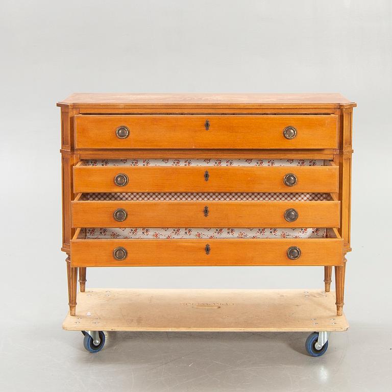 A Louis XVI style mahogany bureau mid 1900s.