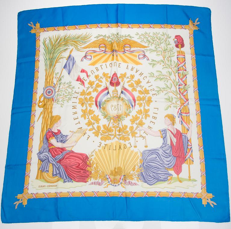 SCARF, "Liberté, Egalité, Fraternité", Hermès.