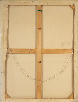 Lenore Malen, mixed media on canvas, signed and dated 1978 verso.