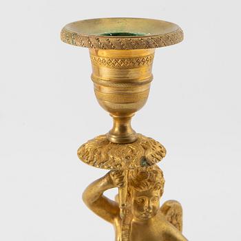 Ljusstakar, ett par, Frankrike, 1800-talets första hälft, Empire.