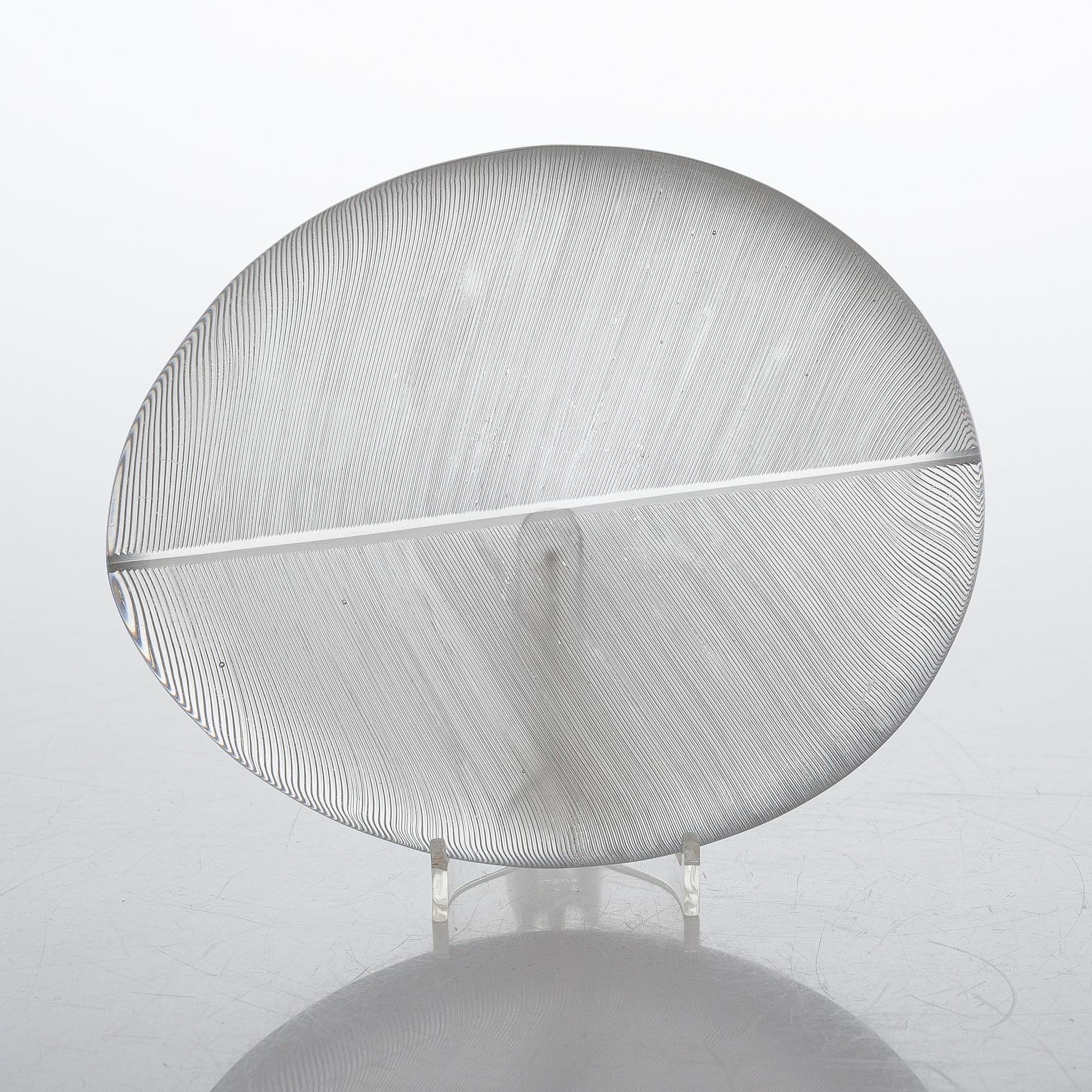 Tapio Wirkkala, A '3337' glass bowl, signed Tapio Wirkkala 3337.