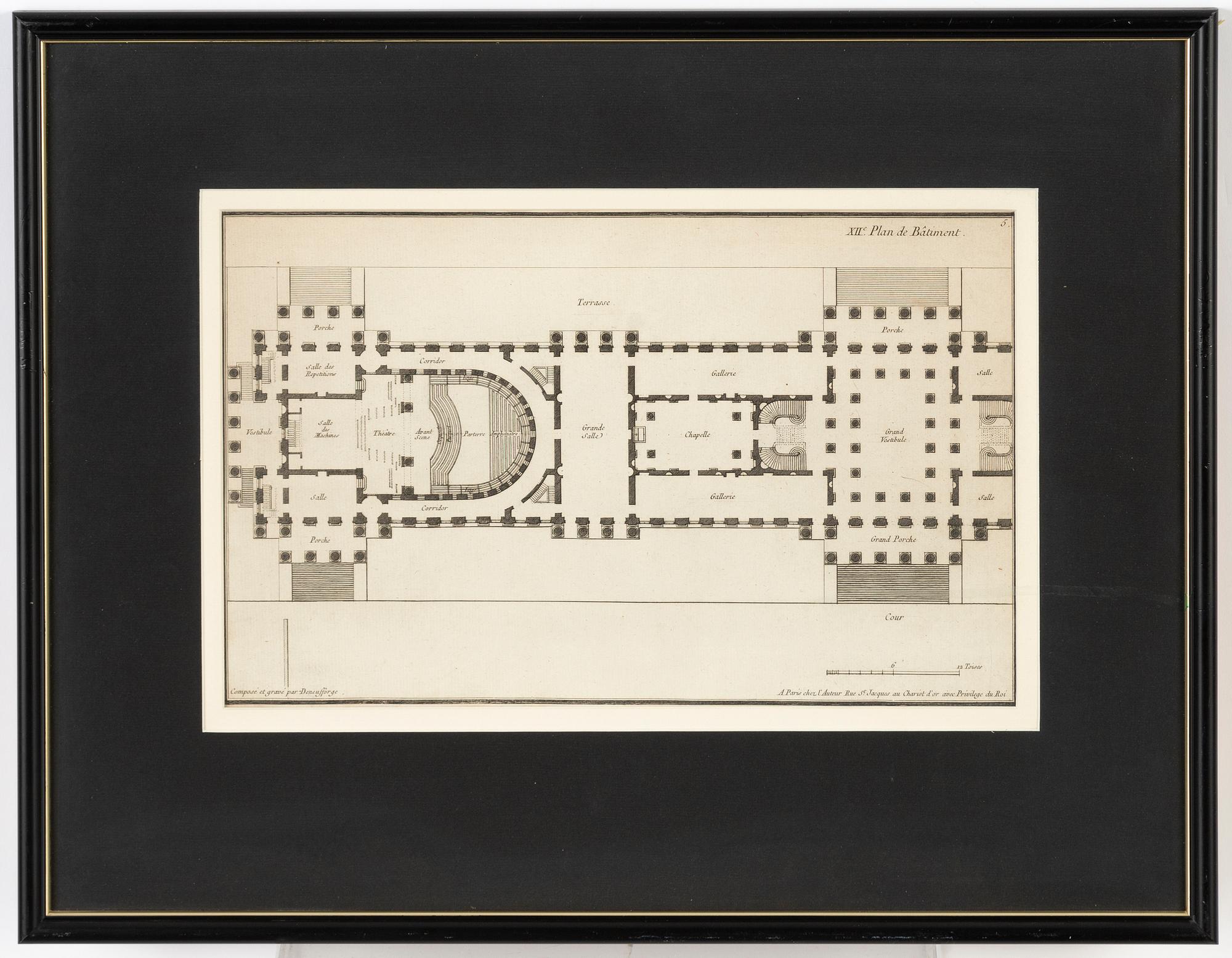 Jean-François de Neufforge, kopparstick, 8 st.
