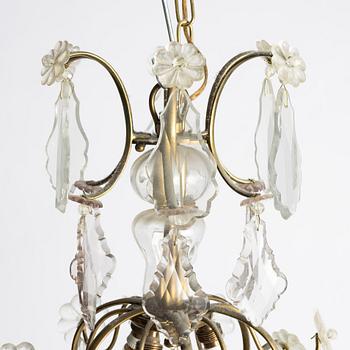 Chandelier, Rococo style, first half of the 20th century.