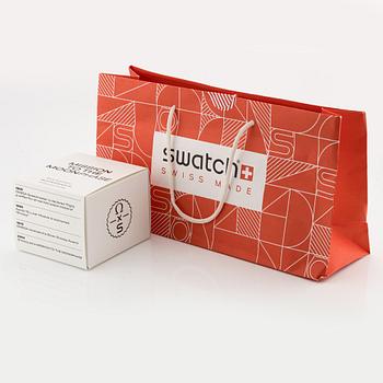 Omega/Swatch,  MoonSwatch, Mission to the MoonPhase, "Snoopy", kronograf, armbandsur, 42 mm.