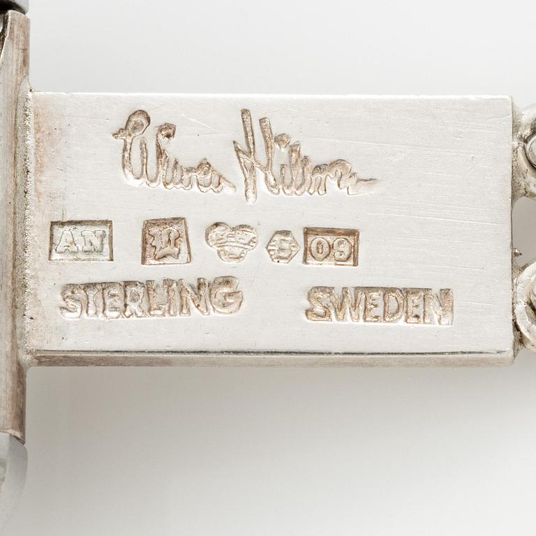 Wiwen Nilsson, a wristwatch, silver, Lund 1964.