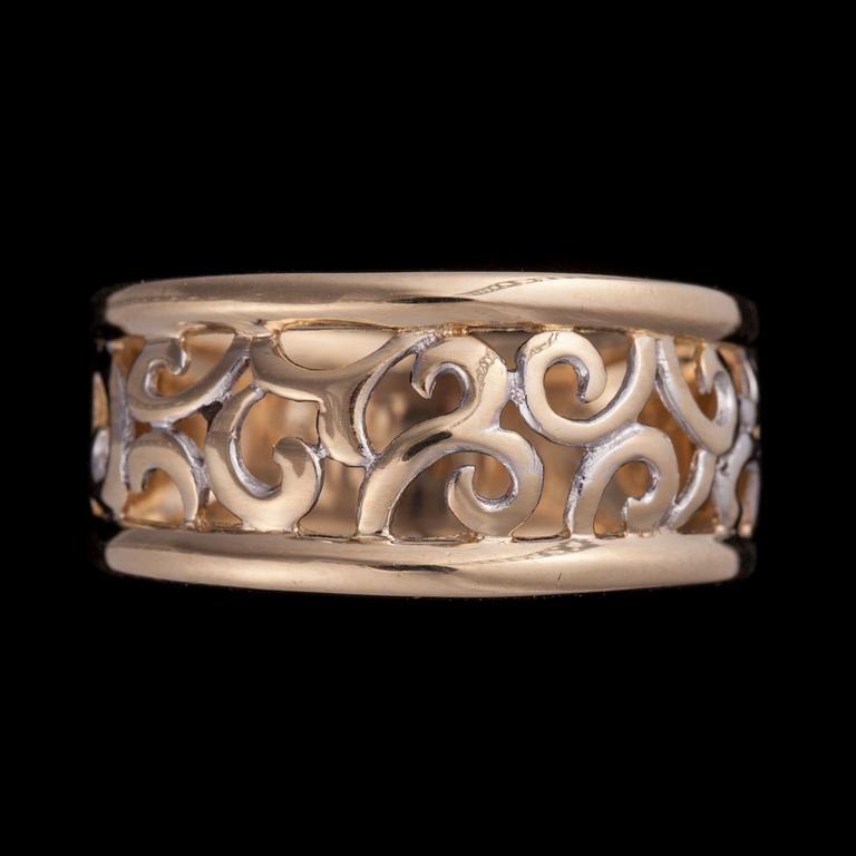 RING, 14K guld. Finska kontrollstämplar. Vikt ca 4,7 g.