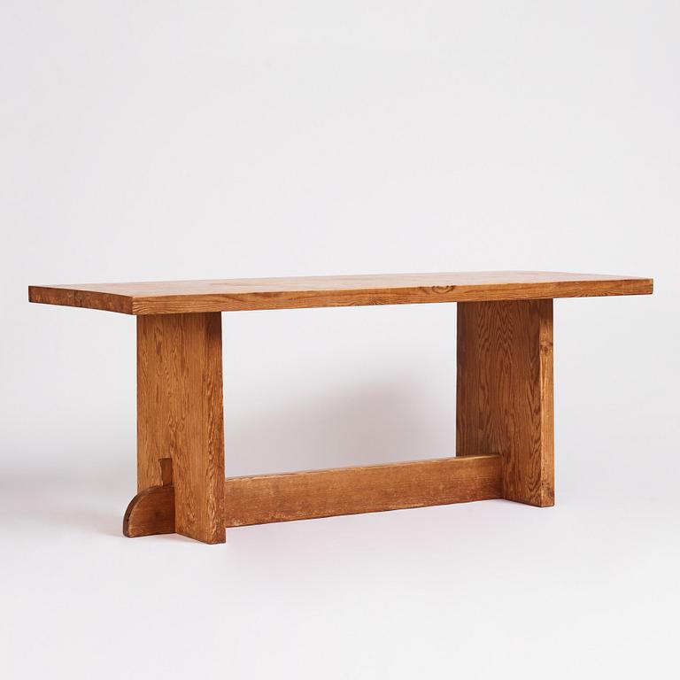 Axel Einar Hjorth, a "Lovö" stained pine table, Nordiska Kompaniet 1930s.